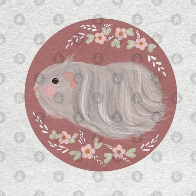 Guinea pig with long hair by Blossom & Ivy